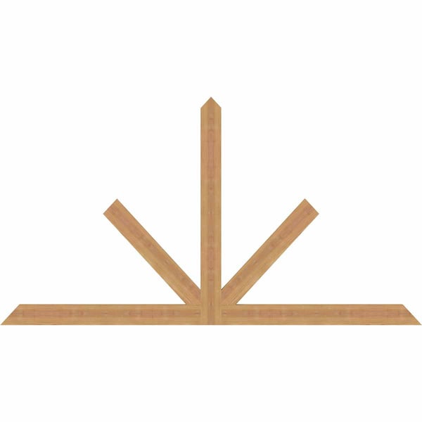 Ekena Millwork Saratoga Timber Gable Bracket, Western Red Cedar, 72"W x 39"H x 1 1/2"D x 3 1/2"F, 13/12 Pitch GBW072X39X0204SAR00SWR - main